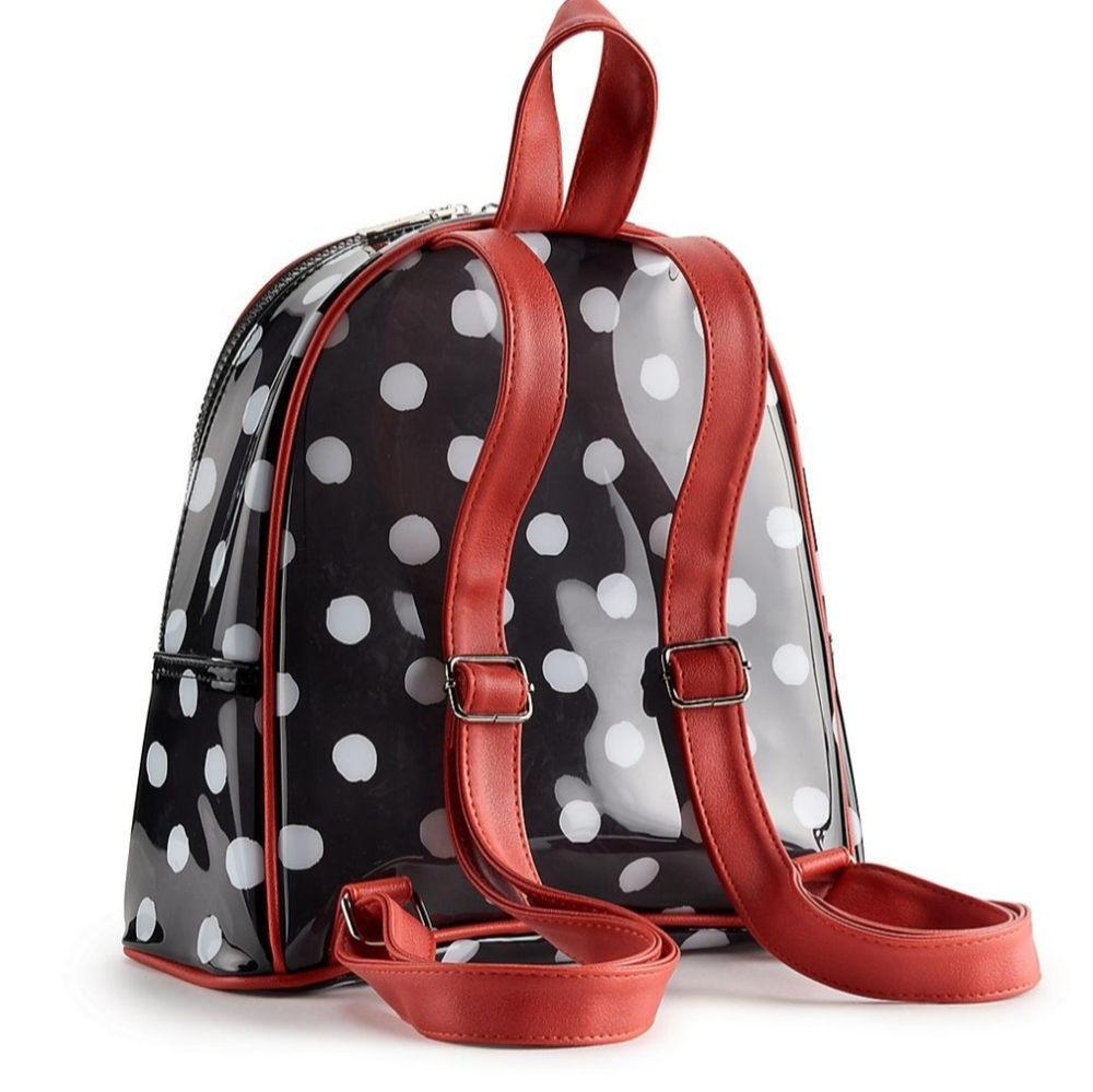 NWT!  Disney Mickey and Minnie Mouse Polka Dot Mini Backpack - Picture 2 of 5